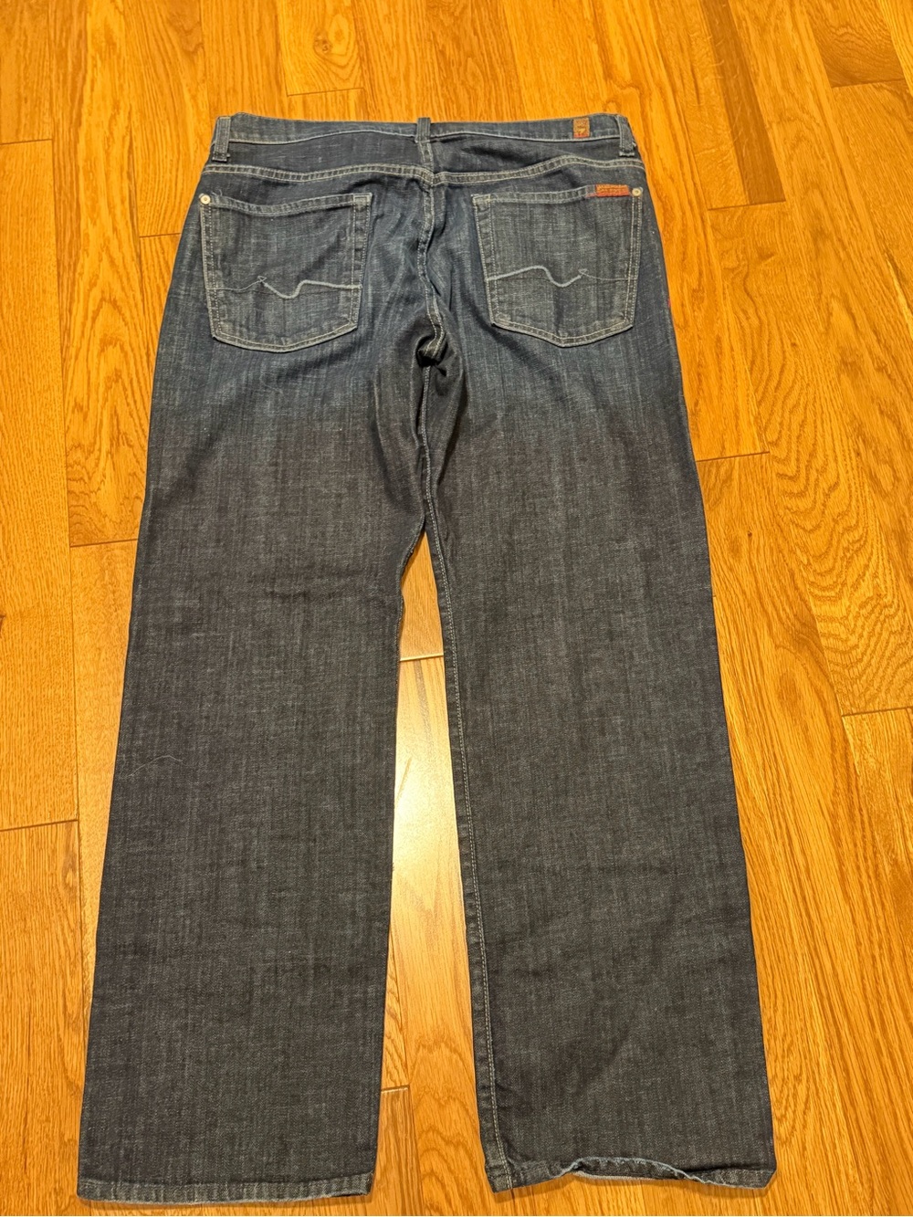7 For All Mankind Men’s Straight Jeans - Dark Blue